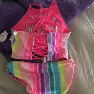 Girls reversible tankini